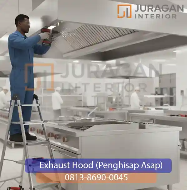 jasa custom exhaust hood (penghisap asap) stainless