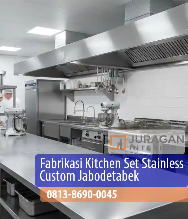 jasa custom kitchen set stainless steel