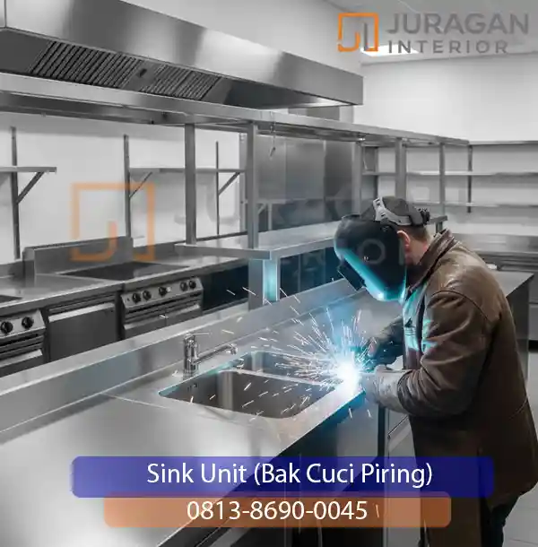 jasa custom sink unit (bak cuci piring)