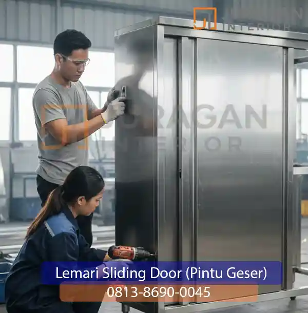 lemari sliding door (pintu geser)