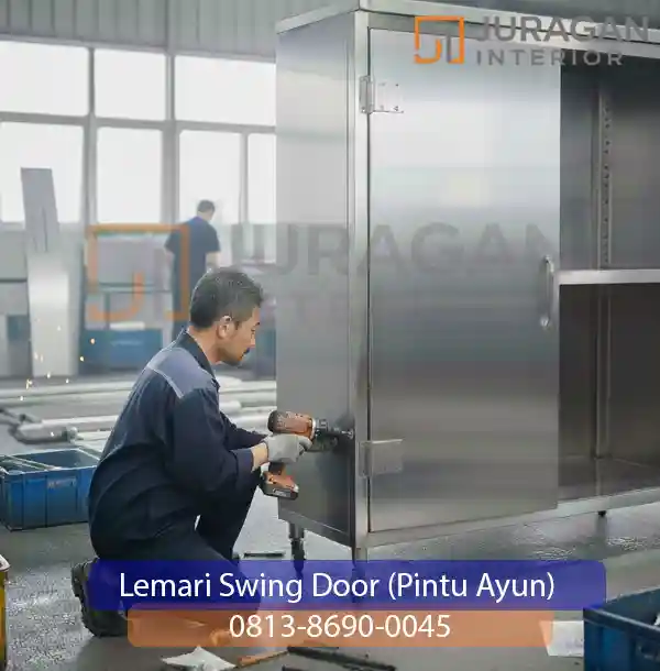 lemari swing door (pintu ayun)