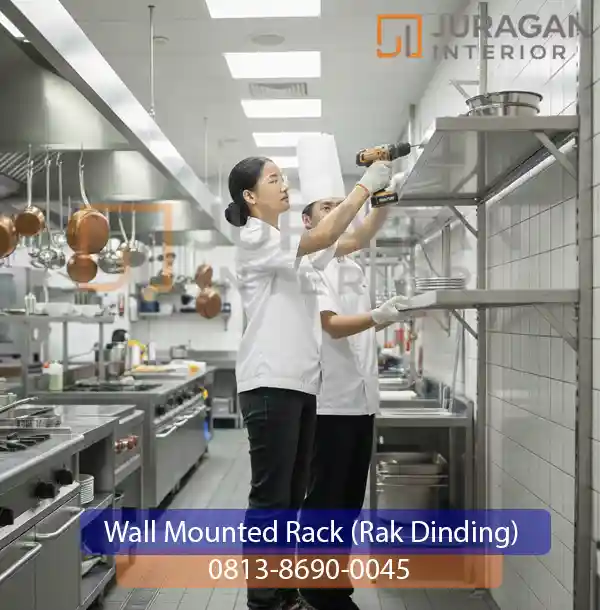 wall mounted rack (rak dinding)