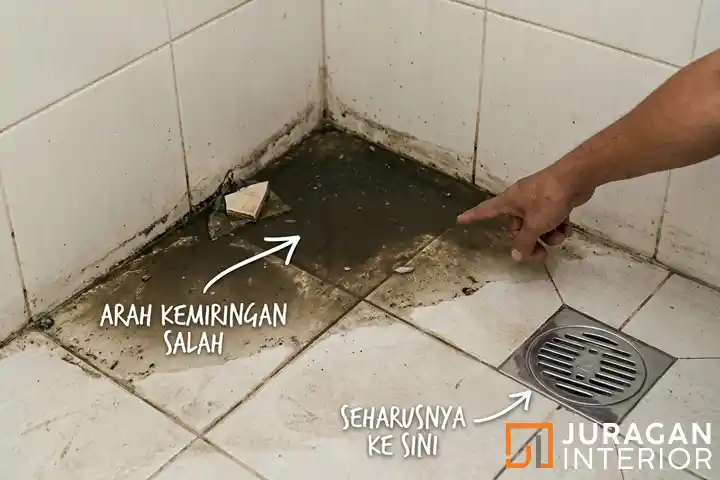 Kemiringan Lantai Kamar Mandi