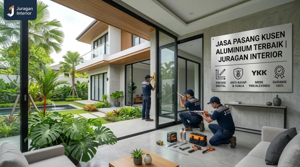 Jasa Pasang Pintu Kamar Mandi Aluminium Awet