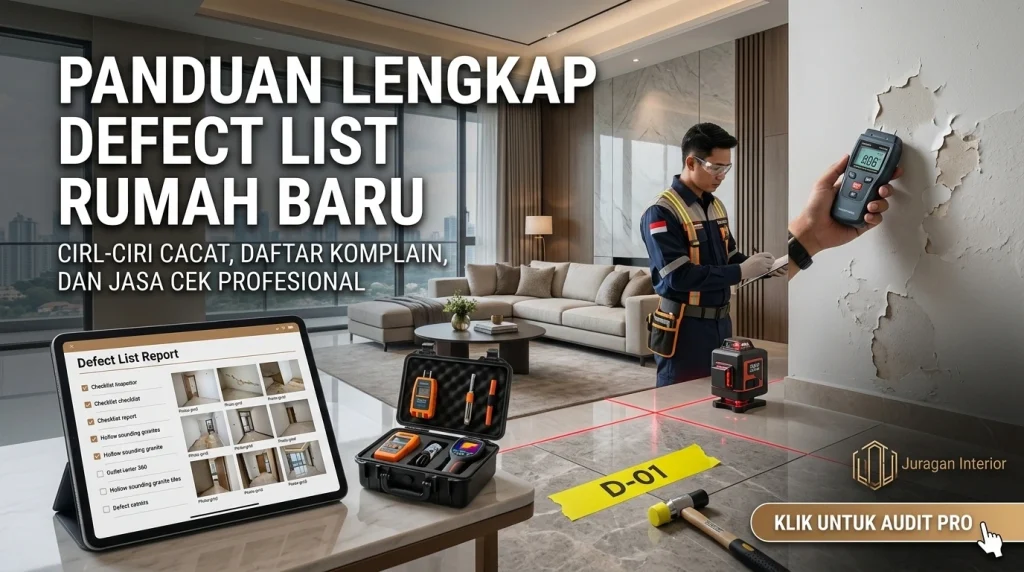 Defect List Rumah Baru: Ciri Cact & Jasa Cek