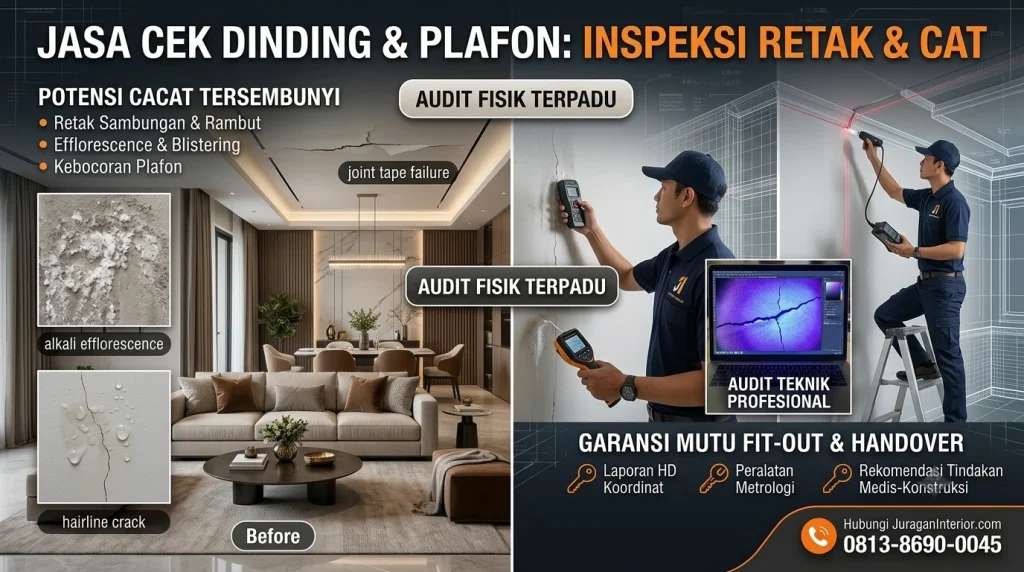 Jasa Cek Dinding Dan Plafon: Inspeksi Retak & Cat