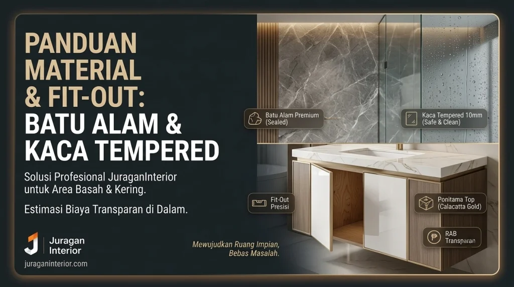 Panduan Material Interior & Jasa Fit-Out Batu Alam Kaca