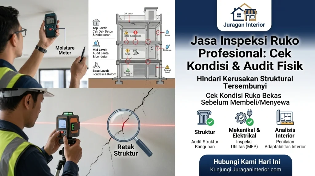 Jasa Inspeksi Ruko: Cek Kondisi Ruko Bekas & Audit Fisik