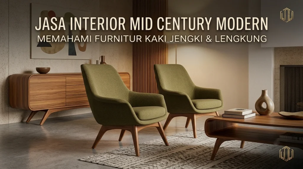 Jasa Mid Century Modern Interior: Karakteristik Furnitur Kaki Jengki
