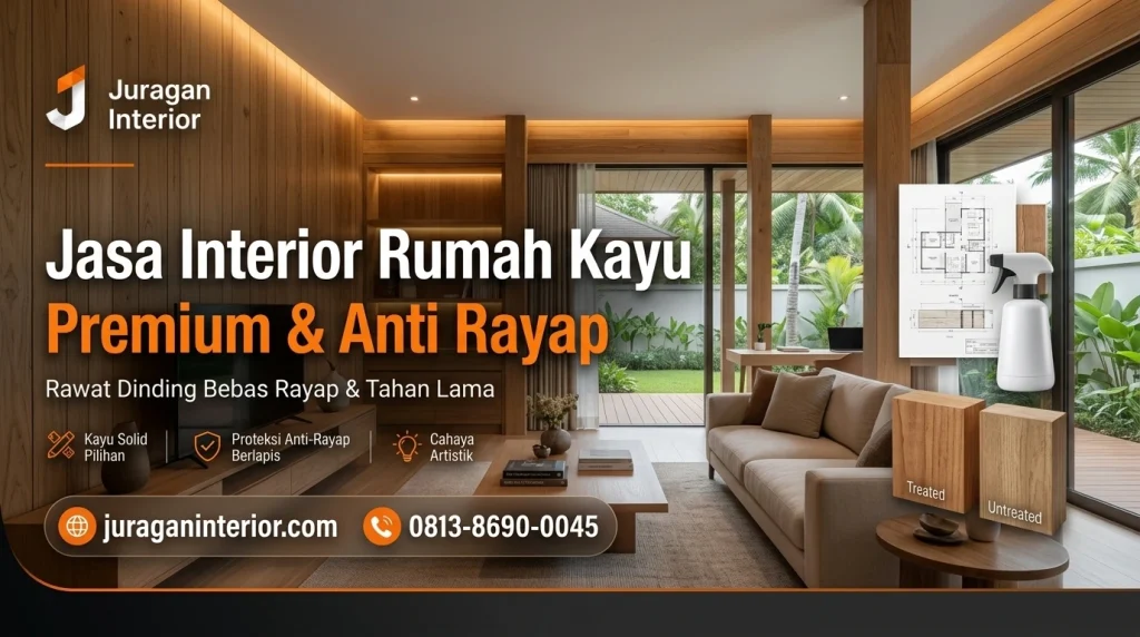 Jasa Interior Rumah Kayu: Rawat Dinding Bebas Rayap