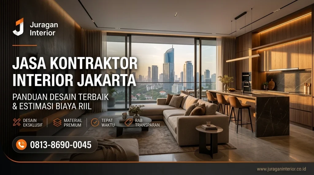 Jasa Kontraktor Interior Jakarta berisi panduan desain terbaik dan estimasi biaya proyek fit-out dari Juragan Interior.