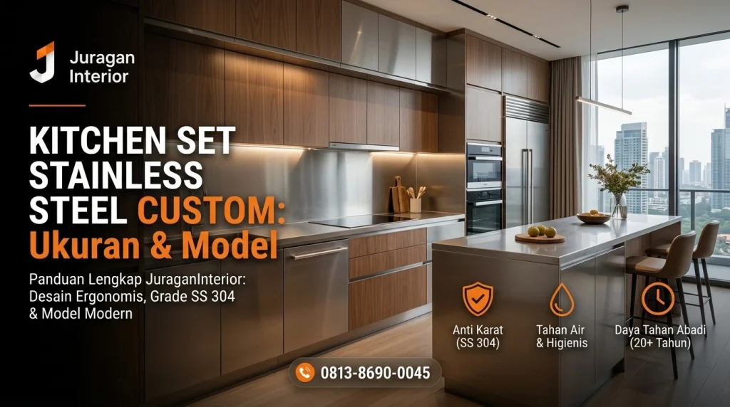 Buat Kitchen Set Stainless Steel Custom: Ukuran & Model