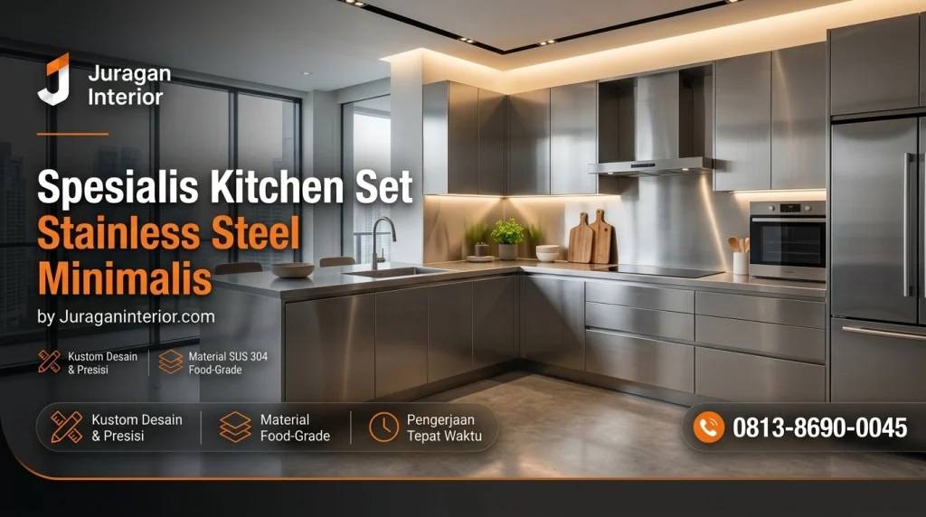 Harga Kitchen Set Stainless Steel Per Meter & Minimalis