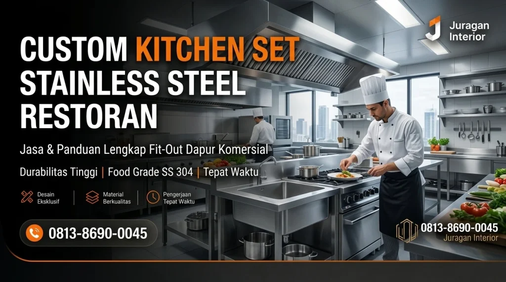 Kitchen Set Stainless Steel Restoran: Panduan Custom & Jasa