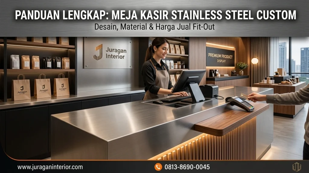 Panduan Meja Kasir Stainless Steel Custom & Harga Jual