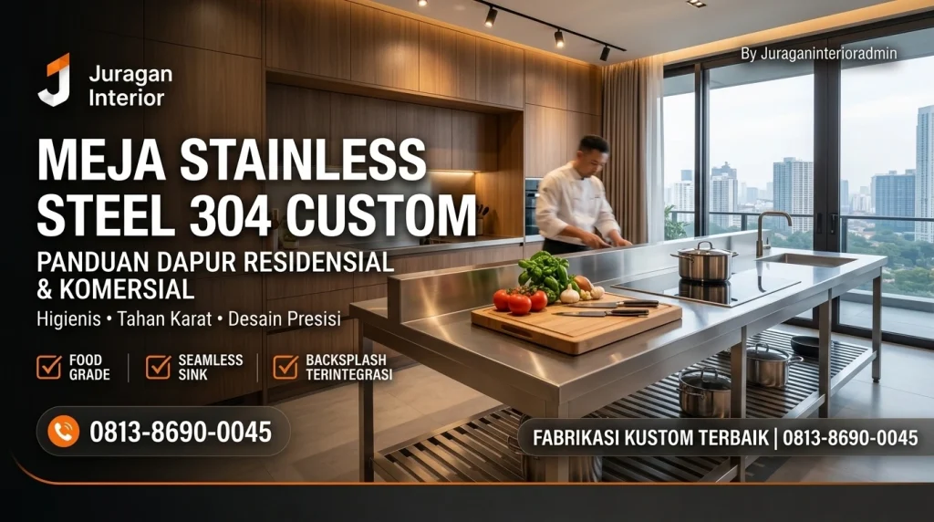 Meja Stainless Steel 304 Custom: Harga & Panduan Dapur